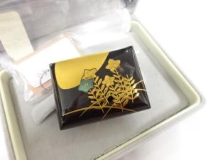 アンティーク　本鼈甲　漆塗り蒔絵　帯留め